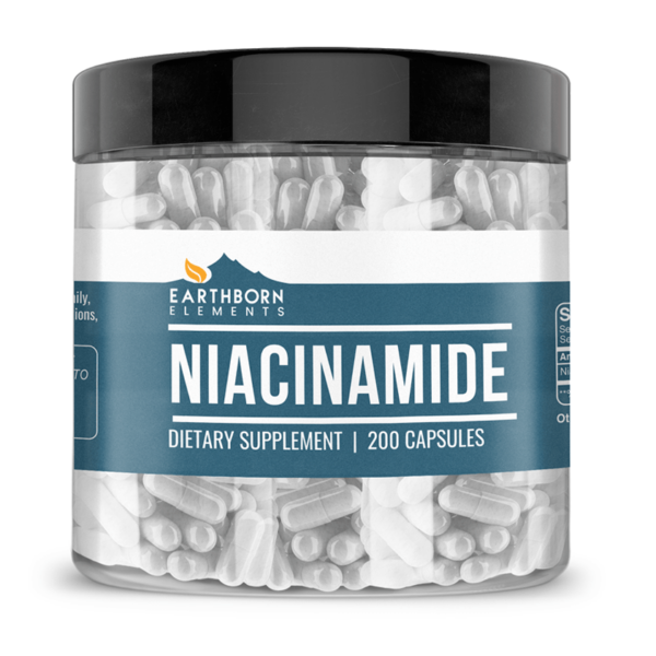 Earthborn Elements Niacinamide (200 Capsules 500 mg/Serving)